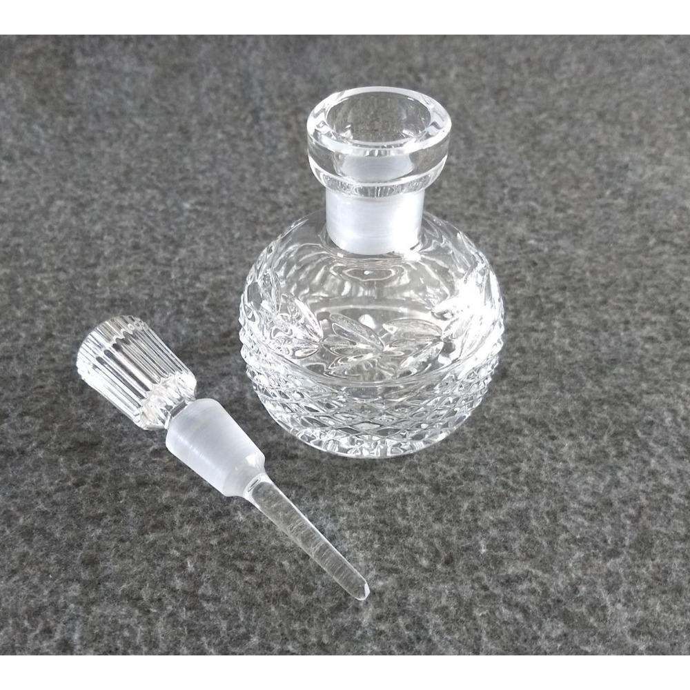 Vintage Waterford Crystal Glandore Perfume Bottle & Stopper Hand Blown Decanter - Picture 5 of 16